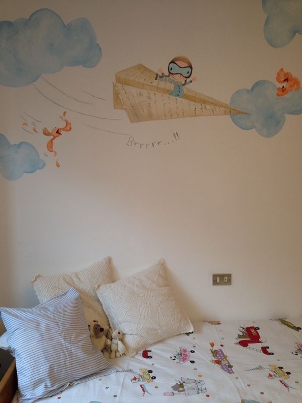 Bgoph."Un viaje de papel". Pintura mural