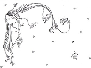 dibujo, ilustración tinta