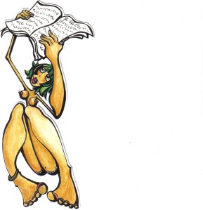 ilustración bgoph mujercitas de papel