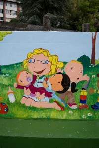 Pintura mural, guardería, begoña pérez-herrera moreno, niños, bgophycolorincolorado, galicia, vigo