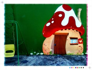 pintura mural escuela infantil Pitufos Vigo, Galicia, bgophycolorincolorado, begoña pérez-herrera moreno