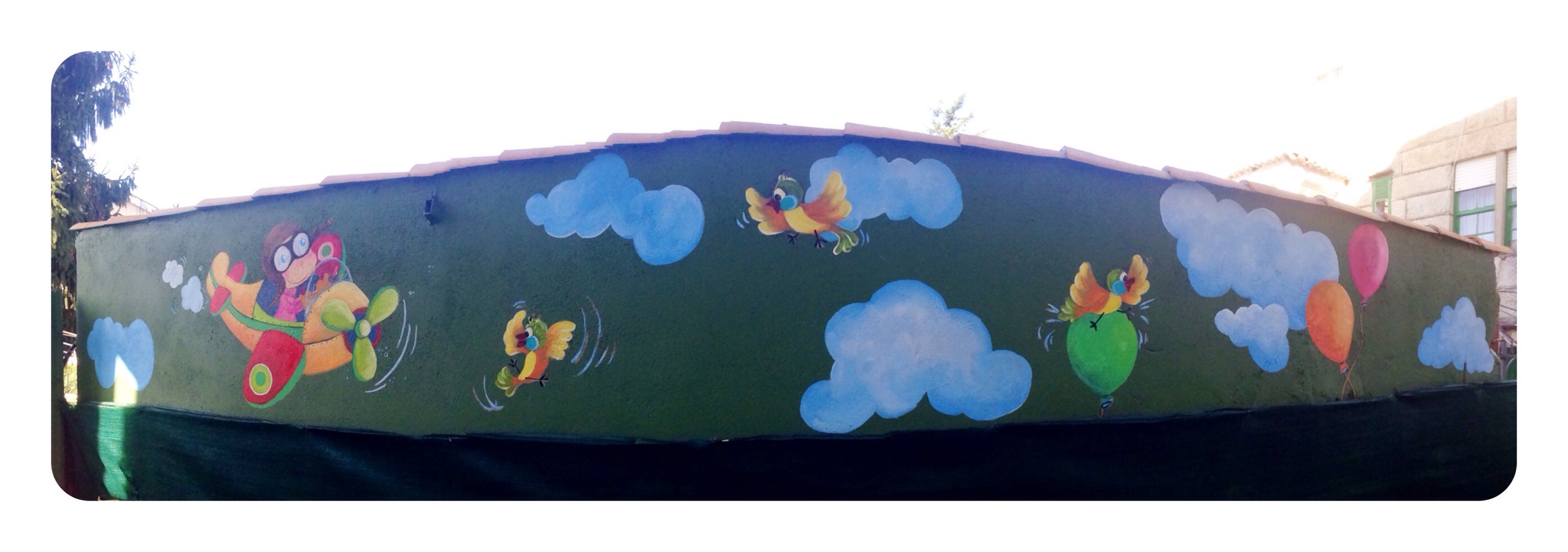 Pintura Mural, Avioneta, bgophycolorincolorado, Begoña Pérez-Herrera Moreno