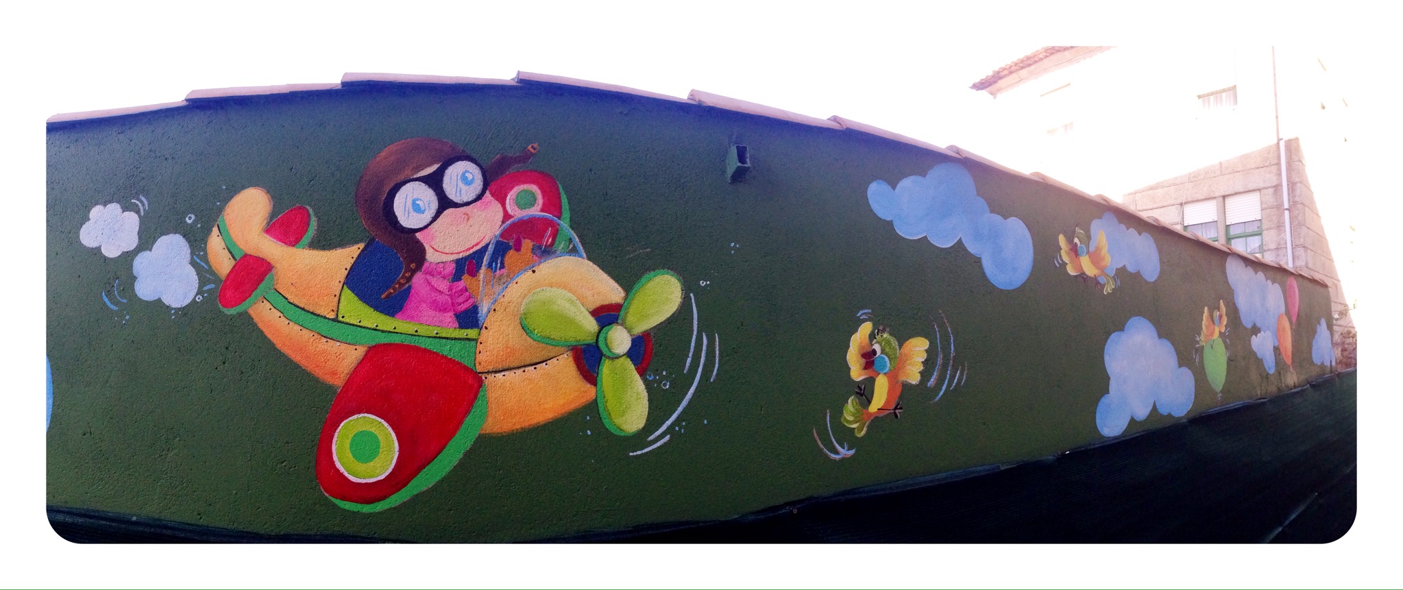 Pintura Mural, Avioneta, bgophycolorincolorado, Begoña Pérez-Herrera Moreno