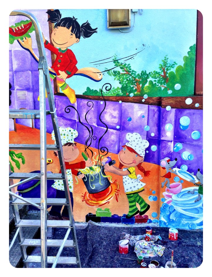 ilustraciòn begoperezherrera, fragmento pintura mural,  bgophycolorincolorado.com