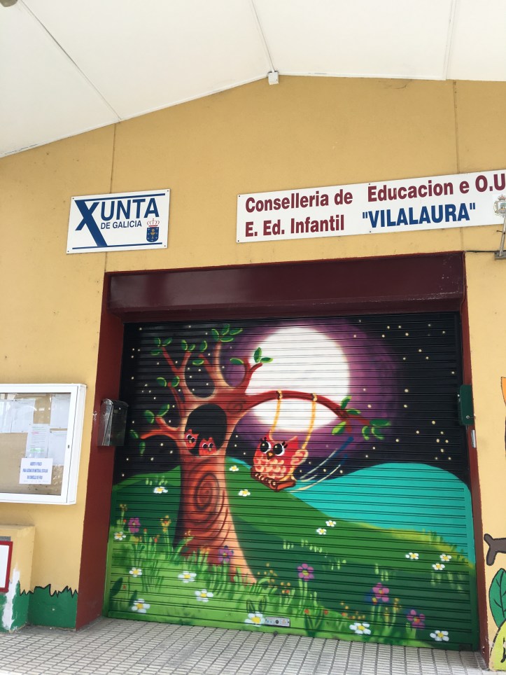 graffiti Verja principal EEI.VilaLaura,Vigo. www.bgophycolorincolorado.com