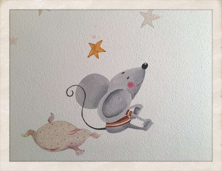 Ratoncillo escuchando un cuento..., raton, bgophycolorincolorado